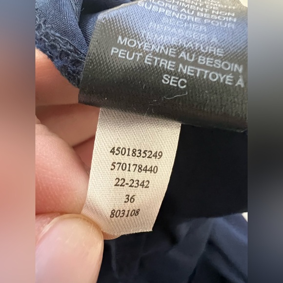 White House Black Market Dark Blue Flare Pants size 2S - Picture 10 of 11